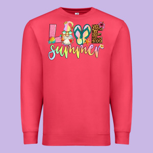 Love Summer With Gnome Premium Sweatshirt Designed By Artiststas