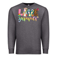 Charcoal Heather love summer with gnome Premium Sweatshirt - Artiststas