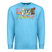 Ocean Blue love summer with gnome Premium Sweatshirt - Artiststas