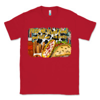 Red feed me street food and tell me im pretty Classic Tee - RacoonDesign