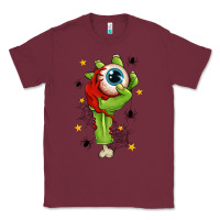 Burgundy Zombie Hand with Eyeball Classic Tee - texasbilliewilder