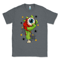 Charcoal Heather Zombie Hand with Eyeball Classic Tee - texasbilliewilder