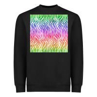 Black watercolor rainbow tiger seamless pattern Heavyweight Sweatshirt - BundleAndBundleShop