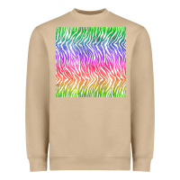 Mushroom watercolor rainbow tiger seamless pattern Heavyweight Sweatshirt - BundleAndBundleShop
