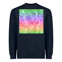 Navy watercolor rainbow tiger seamless pattern Heavyweight Sweatshirt - BundleAndBundleShop