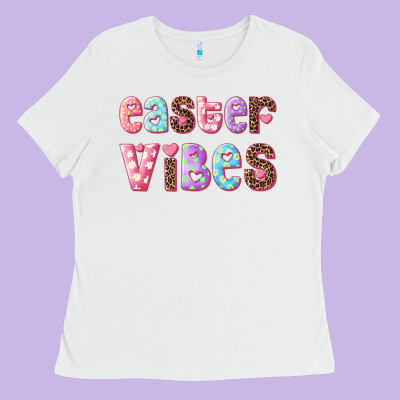 Easter Vibes Ladies Tee Designed By Ranaportraitstore