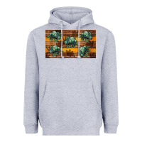 Heather Grey dinosaur triceratops sippy cup Heavyweight Hoodie - Artiststas