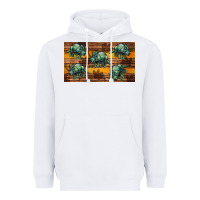 White dinosaur triceratops sippy cup Heavyweight Hoodie - Artiststas