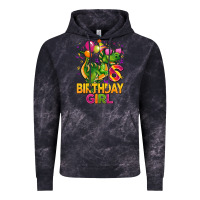 Cloud Black 6th birthday girl t rex pink Vintage Hoodie - CowGirlArtShop