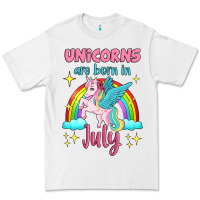 White unicorns are born in july Premium Tee - Jasminsmagicworld