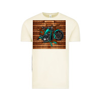 Vintage Arctic woodgrain motorcycle Vintage Tee - TumblerDesignByShophia