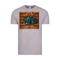 Vintage Zinc woodgrain motorcycle Vintage Tee - TumblerDesignByShophia