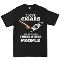 Black Funny Cigar Accessories Gift Set Cigar Lover Smokers Party Premium Tee - minhPixels