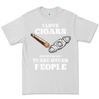 Dove Grey Funny Cigar Accessories Gift Set Cigar Lover Smokers Party Premium Tee - minhPixels