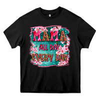 Black mama all day everyday Heavy Core Tee - LillyAllenDesigns