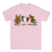 Bubblegum Pink Peace Love Mexicana Classic Tee - RanaPortraitStore