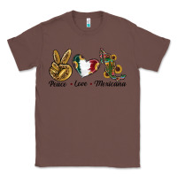 Chestnut Peace Love Mexicana Classic Tee - RanaPortraitStore