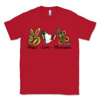 Red Peace Love Mexicana Classic Tee - RanaPortraitStore