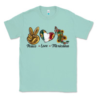 Seafoam Peace Love Mexicana Classic Tee - RanaPortraitStore