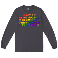 Smoke What a beautiful day to respect other people's Long Sleeve Tee - CowGirlArtShop
