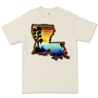 Bone louisiana  sunset map Premium Tee - BarkalooDesign
