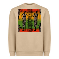 Mushroom african silhouette seamless pattern Heavyweight Sweatshirt - BundleAndBundleShop