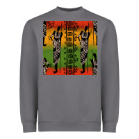 Storm african silhouette seamless pattern Heavyweight Sweatshirt - BundleAndBundleShop