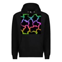 Black cow glitter seamless pattern Premium Hoodie - BundleAndBundleShop