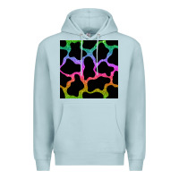 Blue Mist cow glitter seamless pattern Premium Hoodie - BundleAndBundleShop