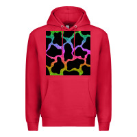 Cardinal cow glitter seamless pattern Premium Hoodie - BundleAndBundleShop