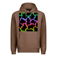 Chestnut cow glitter seamless pattern Premium Hoodie - BundleAndBundleShop