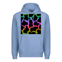 Colony Blue cow glitter seamless pattern Premium Hoodie - BundleAndBundleShop