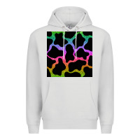 Dove Grey cow glitter seamless pattern Premium Hoodie - BundleAndBundleShop