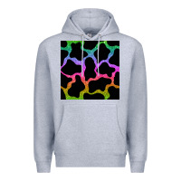 Heather Grey cow glitter seamless pattern Premium Hoodie - BundleAndBundleShop