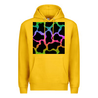 Lemon cow glitter seamless pattern Premium Hoodie - BundleAndBundleShop