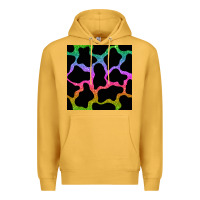 Mustard cow glitter seamless pattern Premium Hoodie - BundleAndBundleShop