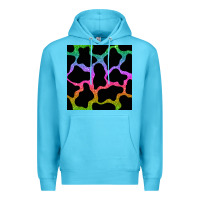 Ocean Blue cow glitter seamless pattern Premium Hoodie - BundleAndBundleShop