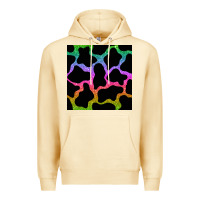 Pina Colada cow glitter seamless pattern Premium Hoodie - BundleAndBundleShop