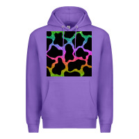 Purple cow glitter seamless pattern Premium Hoodie - BundleAndBundleShop