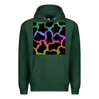Sports Green cow glitter seamless pattern Premium Hoodie - BundleAndBundleShop