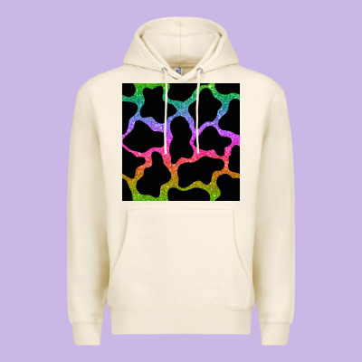 Cow Glitter Seamless Pattern Premium Hoodie Designed By Bundleandbundleshop