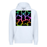 White cow glitter seamless pattern Premium Hoodie - BundleAndBundleShop