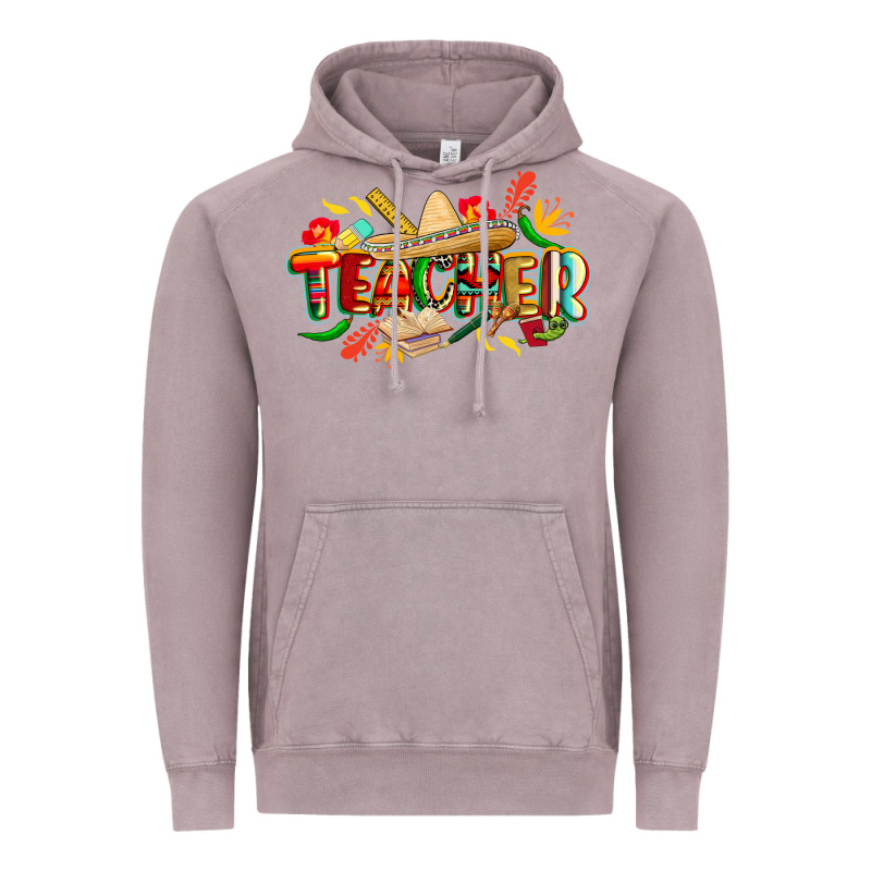 Cinco De Mayo Teacher Vintage Hoodie by CowGirlArtShop | Teevron