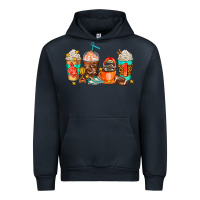 Navy American football coffee cups Urban Hoodie - AdoDesignShop