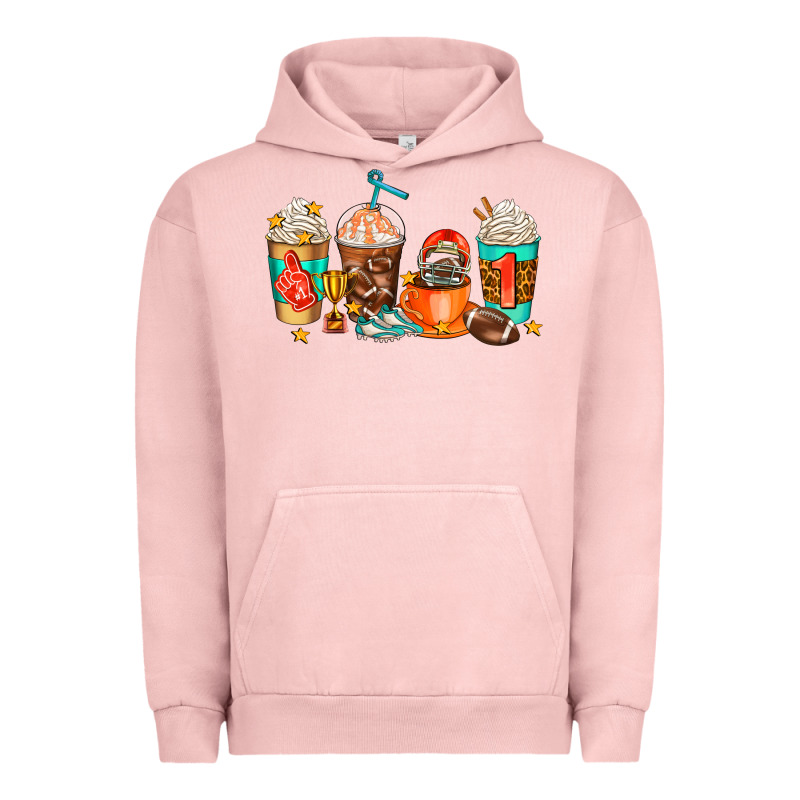 American Football Coffee Cups Urban Hoodie by AdoDesignShop | Teevron