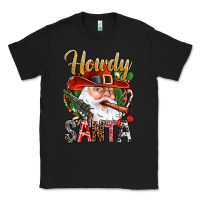 Black Howdy Santa Classic Tee - NancyCooperArtShop