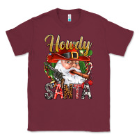 Burgundy Howdy Santa Classic Tee - NancyCooperArtShop