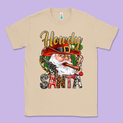 Howdy Santa Classic Tee Designed By Nancycooperartshop