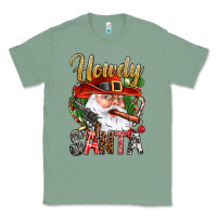 Sage Howdy Santa Classic Tee - NancyCooperArtShop