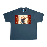 Midnight Navy cartoon wizards Urban Heavy Tee - TumblerDesignByShophia